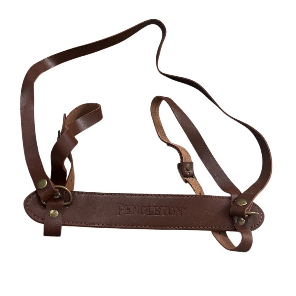 Pendleton Blanket Carrier Strap Harness Brown Adjustable Buckle Straps